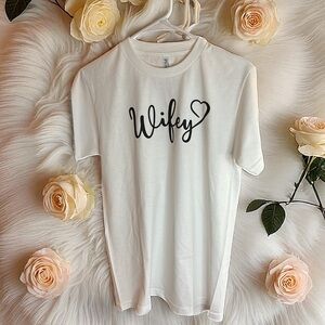 Wifey Graphic Tee | Bride Shirt | Handmade Boutique Tee | Custom Size & Color